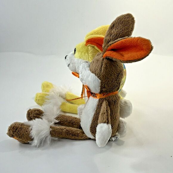 2 Reese's Yellow & Brown Bunny Rabbit Plush Floppy Ears Peanut Butter Sings 9" - Picture 3 of 16